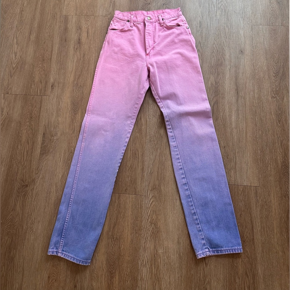Pink/Purple Ombré Wrangler Jeans